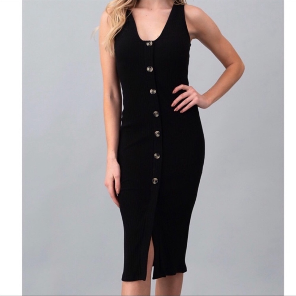 Ribbed Knit Tank Dress